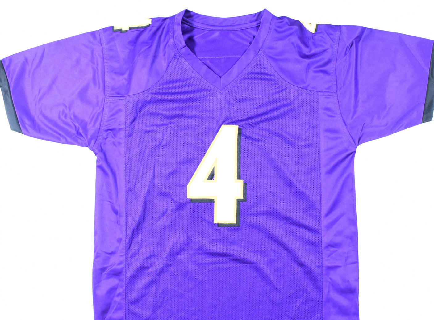 Zay Flowers Autographed Purple Pro Style Jersey - Beckett W Hologram *Black