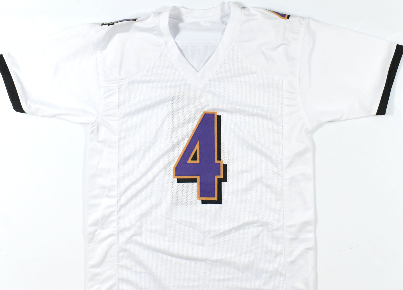 Zay Flowers Autographed White Pro Style Jersey - Beckett W Hologram *Silver