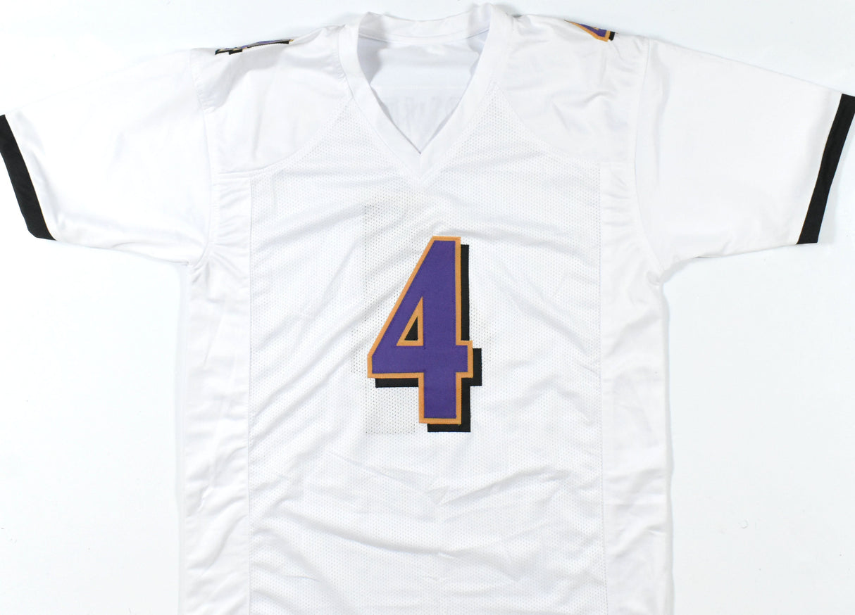 Zay Flowers Autographed White Pro Style Jersey - Beckett W Hologram *Silver