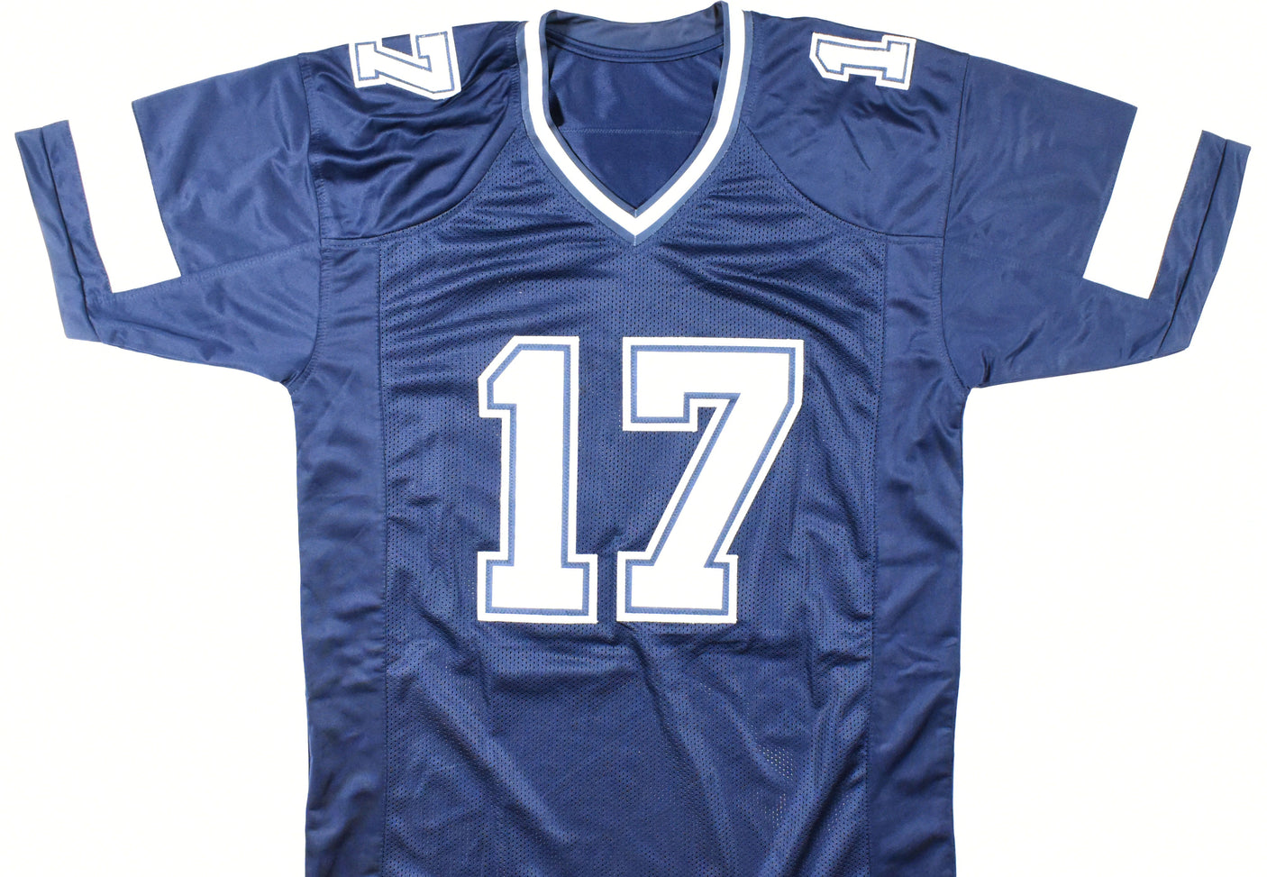 Brandon Aubrey Autographed Blue Pro Style Jersey - Prova *Black