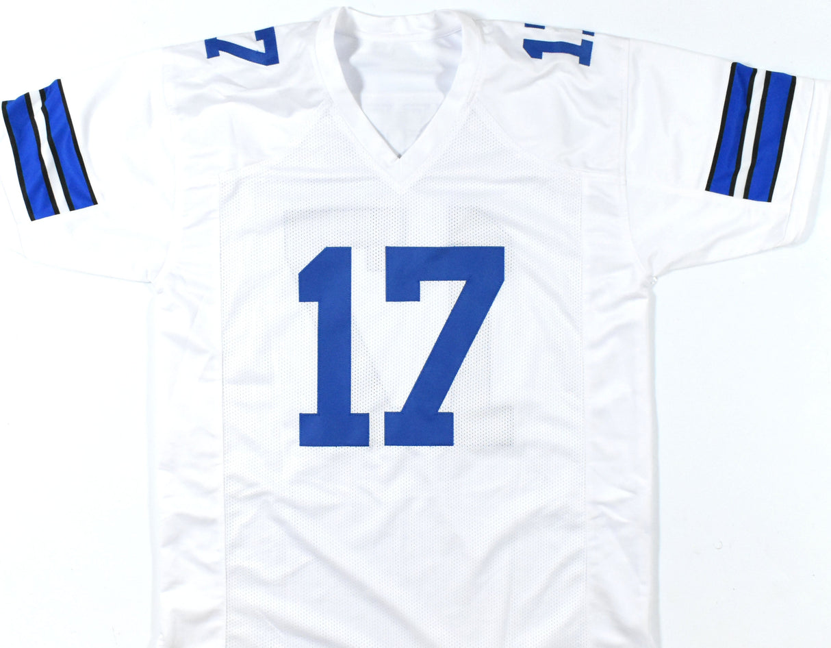 Brandon Aubrey Autographed White Pro Style Jersey - Prova *Silver
