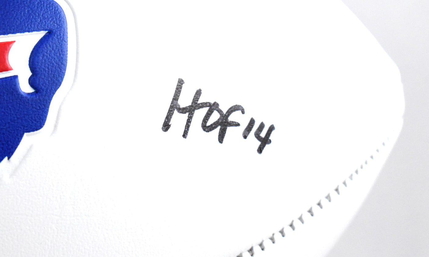 Andre Reed Autographed Buffalo Bills Logo Football HOF - Beckett W Hologram