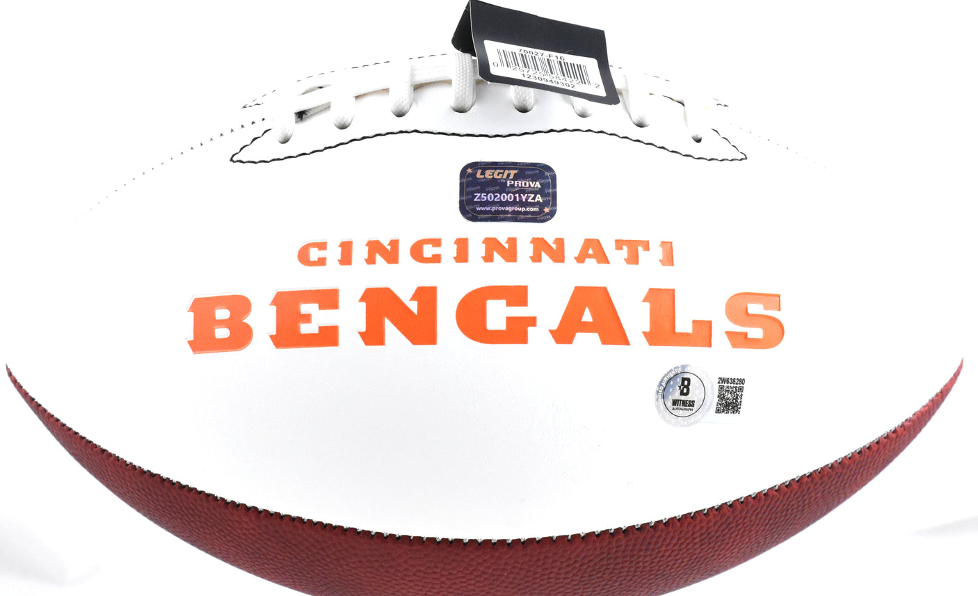 Boomer Esiason Autographed Cincinnati Bengals Logo Football - Beckett W Hologram