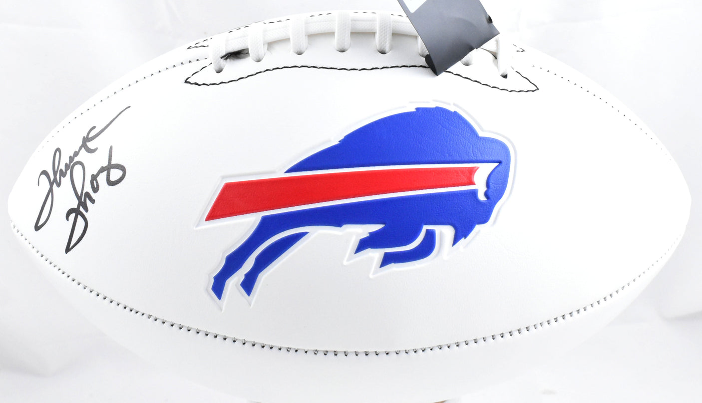 Thurman Thomas Autographed Buffalo Bills Logo Football - Beckett W Hologram