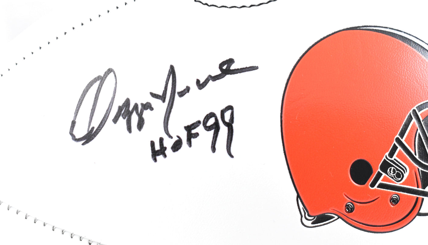 Ozzie Newsome Autographed Cleveland Browns Logo Football HOF - Prova *Black