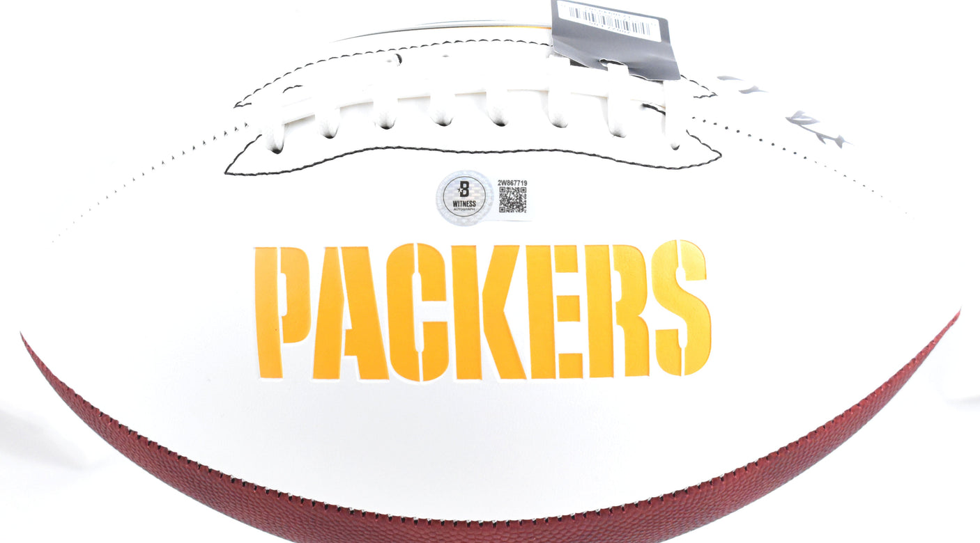 Sterling Sharpe Autographed Green Bay Packers Logo Football - Beckett W Hologram