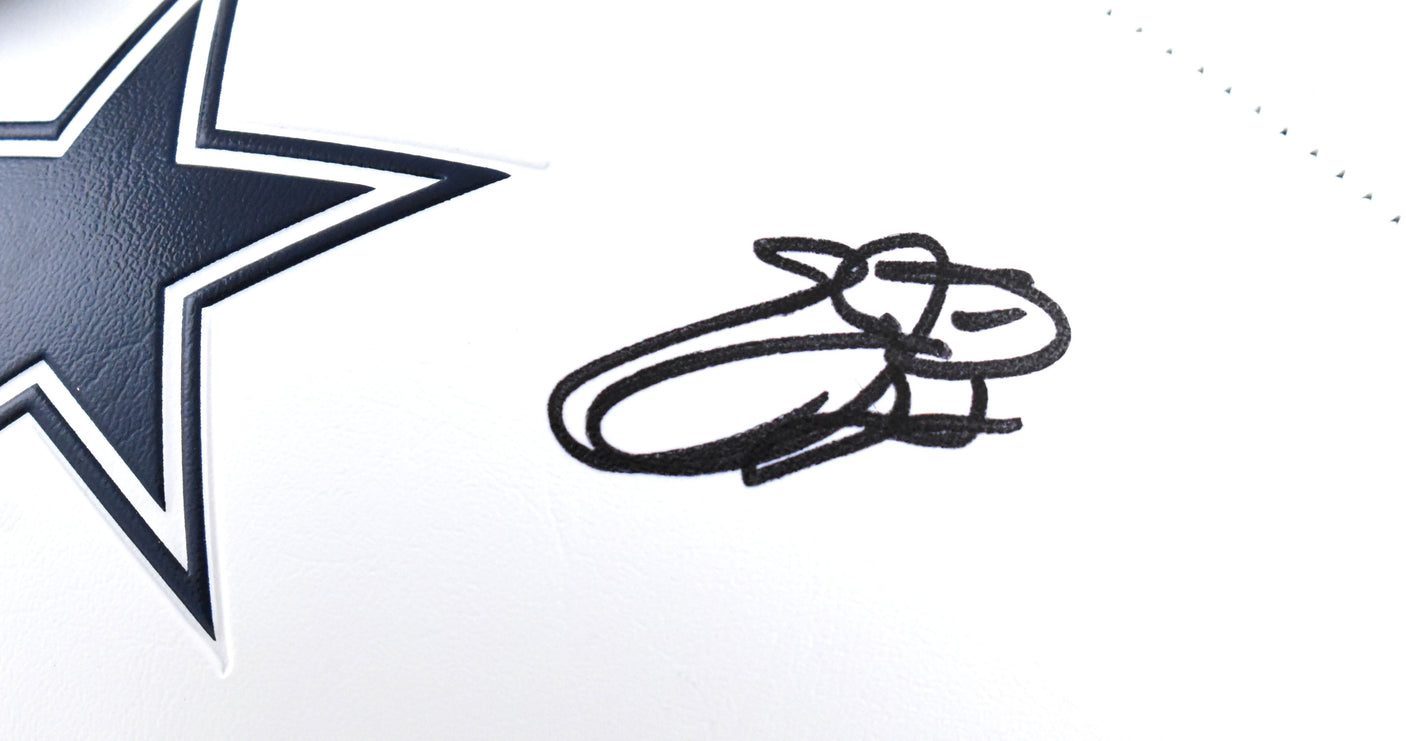 Emmitt Smith Autographed Dallas Cowboys Logo Football - Beckett W Hologram