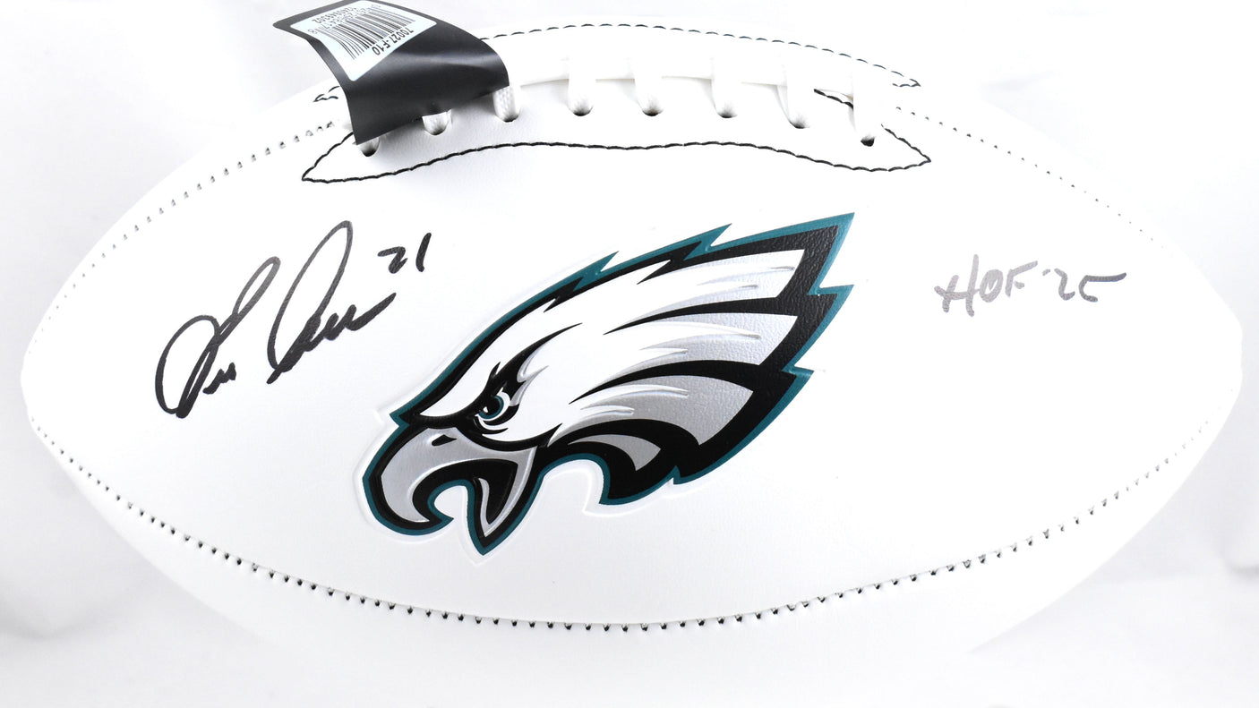 Eric Allen Autographed Philadelphia Eagles Logo Football HOF- Beckett W Hologram