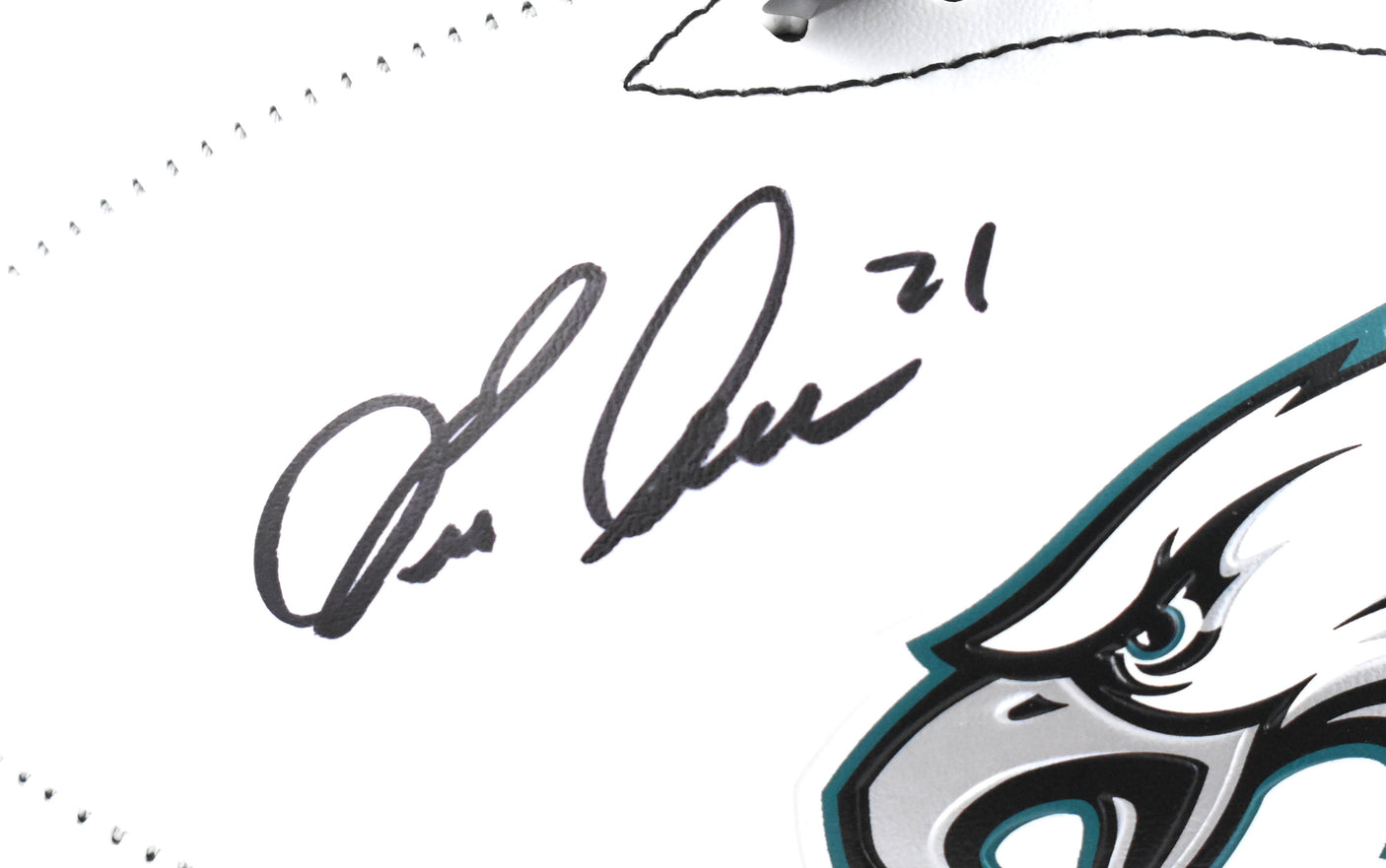 Eric Allen Autographed Philadelphia Eagles Logo Football HOF- Beckett W Hologram