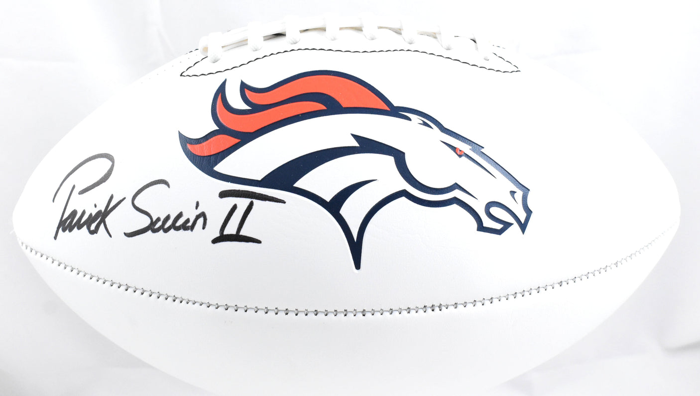 Patrick Surtain II Autographed Denver Broncos Logo Football- Beckett W Hologram