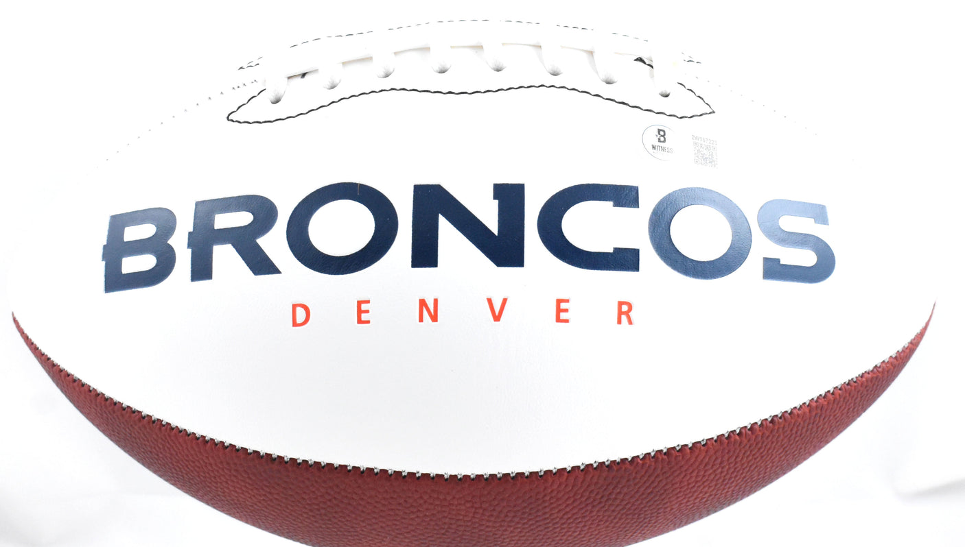 Patrick Surtain II Autographed Denver Broncos Logo Football- Beckett W Hologram