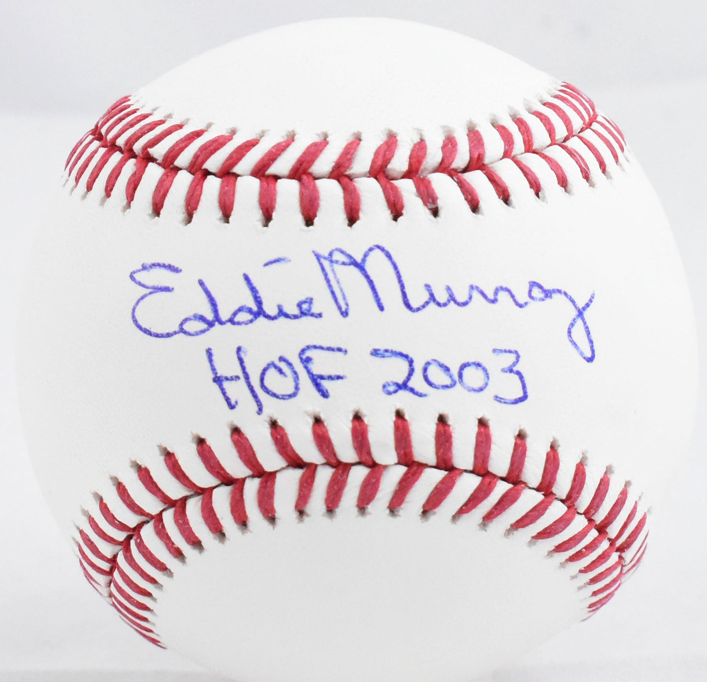 Eddie Murray Autographed Rawlings OML Baseball w/HOF - Beckett W Hologram *Blue