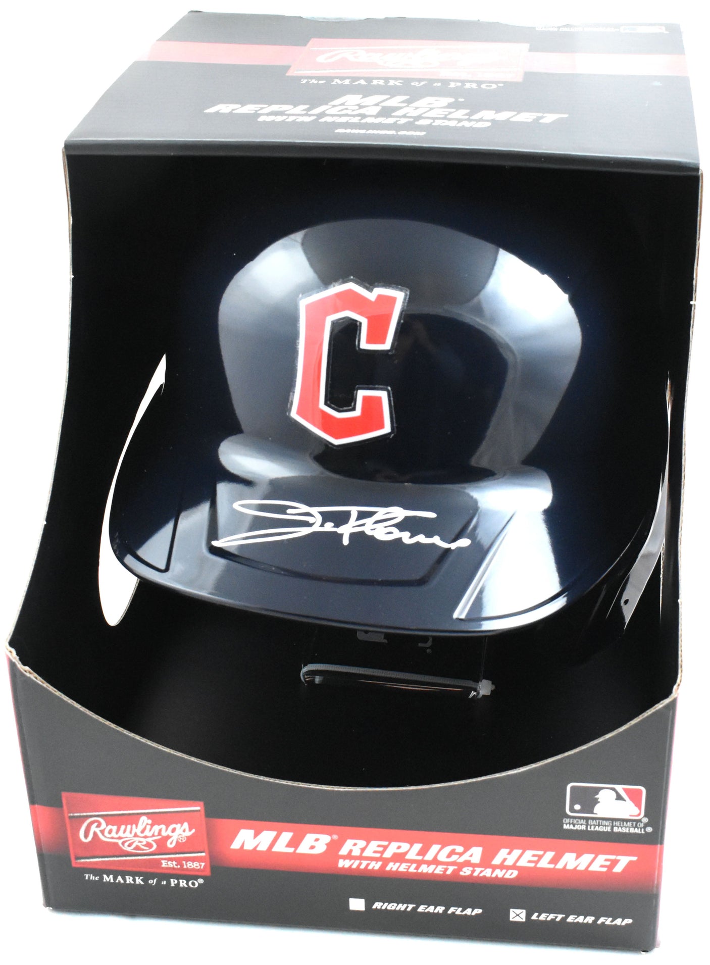 Jim Thome Autographed Cleveland F/S Replica Helmet w/Stand - Beckett W Hologram