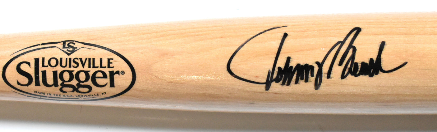 Johnny Bench Autographed Blonde Louisville Slugger Pro Baseball Bat - Fanatics