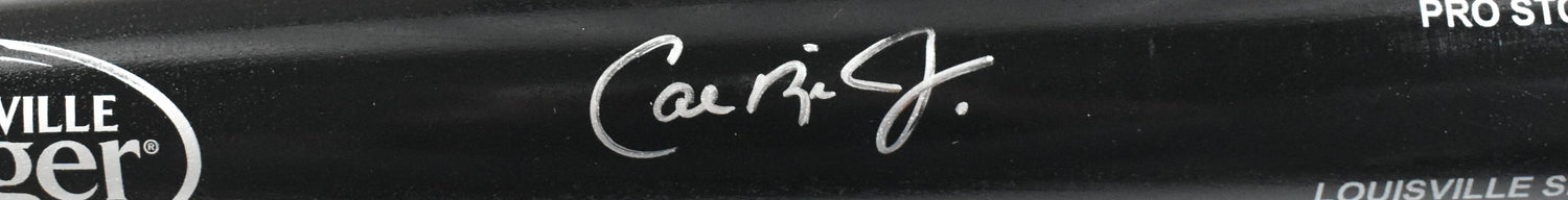 Cal Ripken Jr Autographed Black Louisville Slugger Pro Baseball Bat - Fanatics