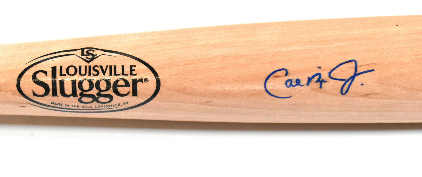 Cal Ripken Jr Autographed Blonde Louisville Slugger Pro Baseball Bat - Fanatics