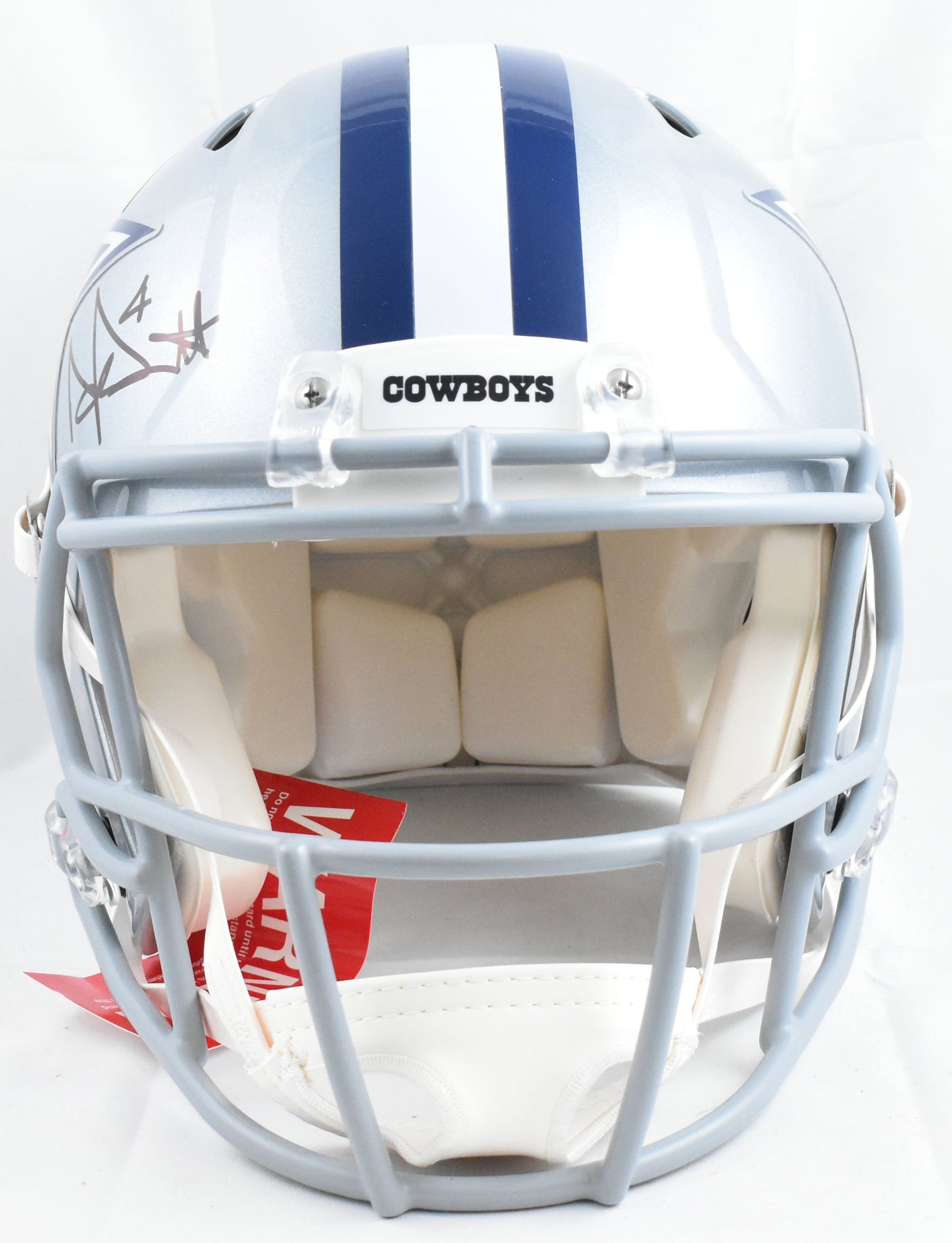 Dak Prescott Autographed Dallas Cowboys F/S Speed Authentic Helmet-BeckettW Holo