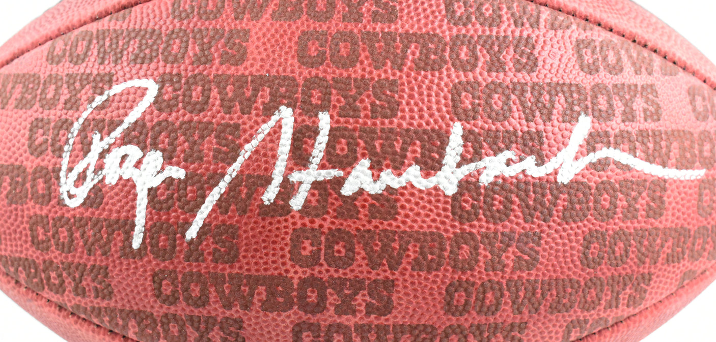 Roger Staubach Autographed Dallas Cowboys Showcase Duke Football- Beckett W Holo