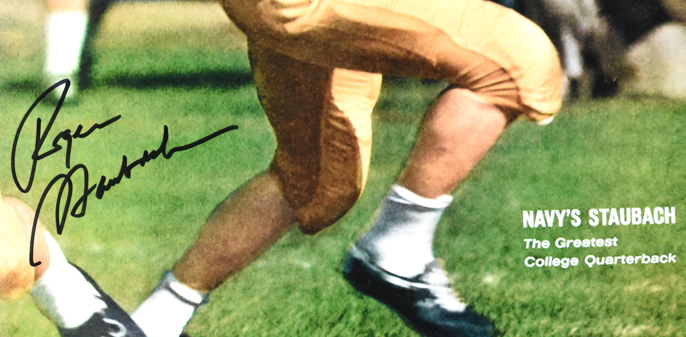 Roger Staubach Autographed Navy 16x20 Life Magazine Photo - Beckett W Hologram