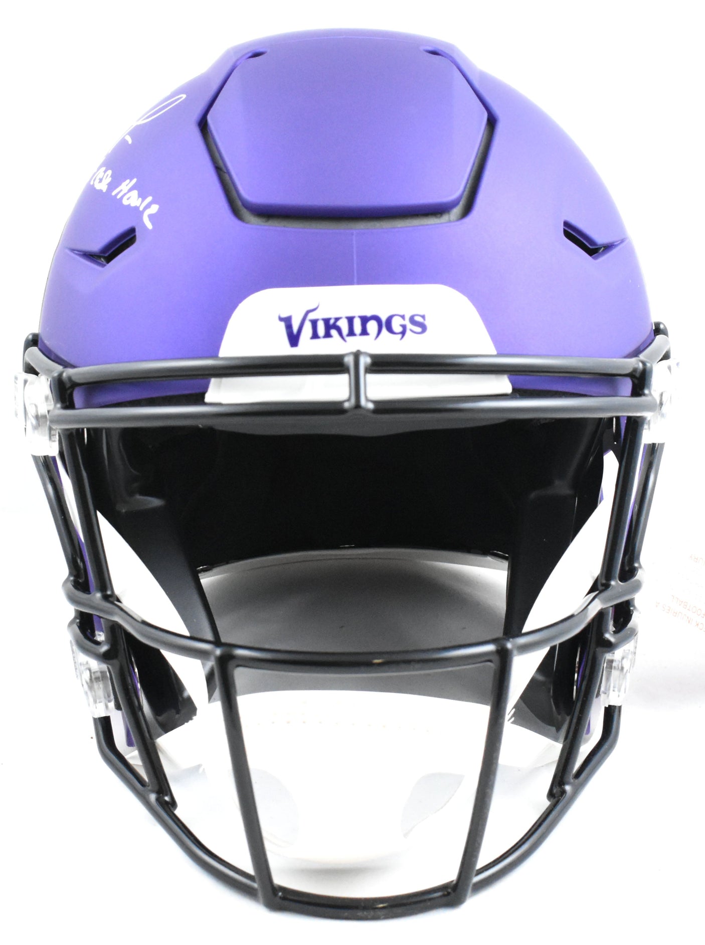 Randy Moss Signed Vikings F/S SpeedFlex Helmet Straight Cash Homie - Beckett W