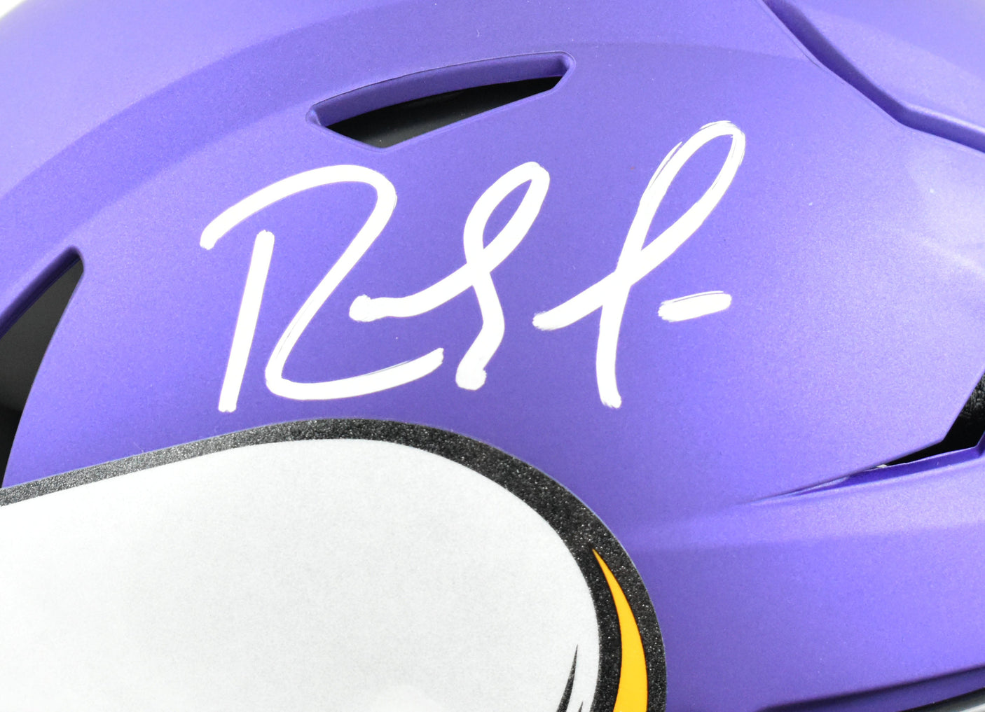 Randy Moss Autographed Vikings F/S Speed Flex Helmet - Beckett W Hologram