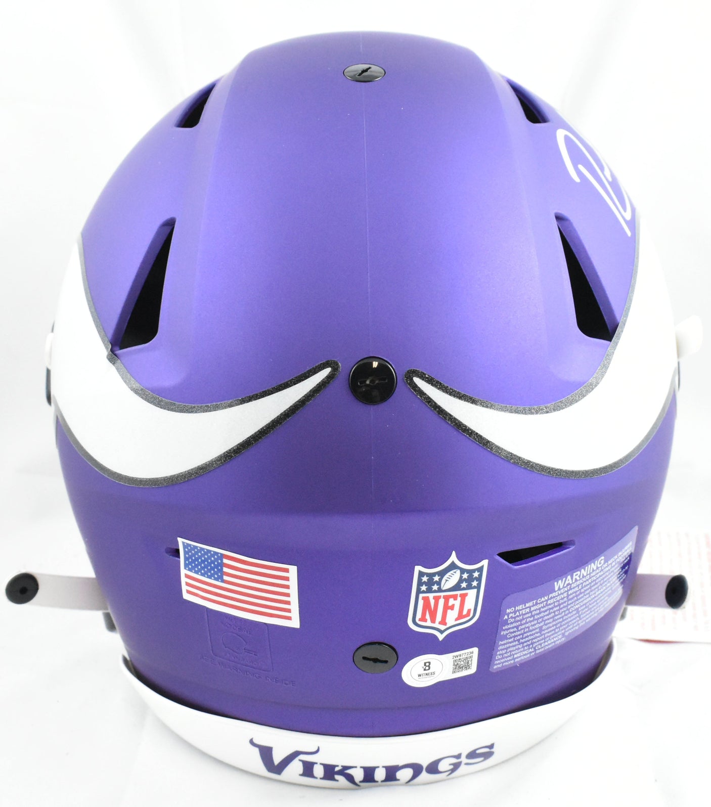 Randy Moss Autographed Vikings F/S SpeedFlex Helmet - Beckett W Hologram