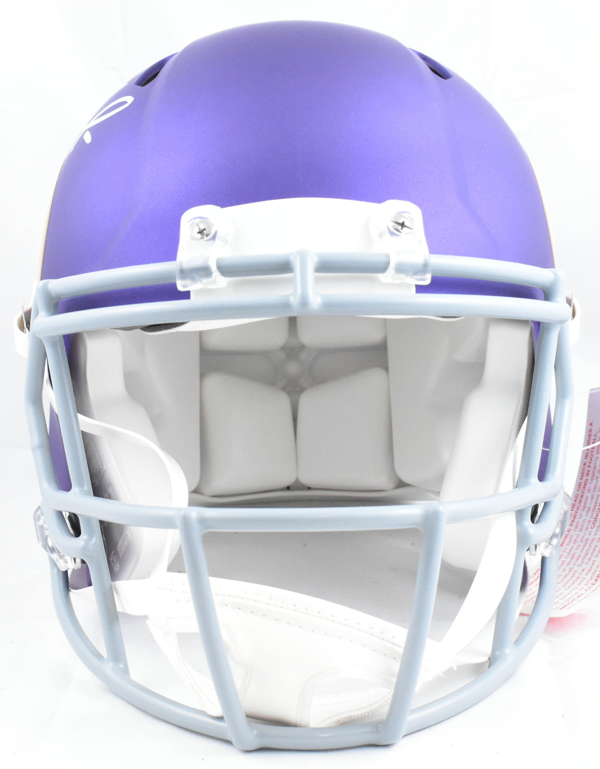 Randy Moss Autographed Vikings F/S Tribute Speed Authentic Helmet-Beckett W Holo