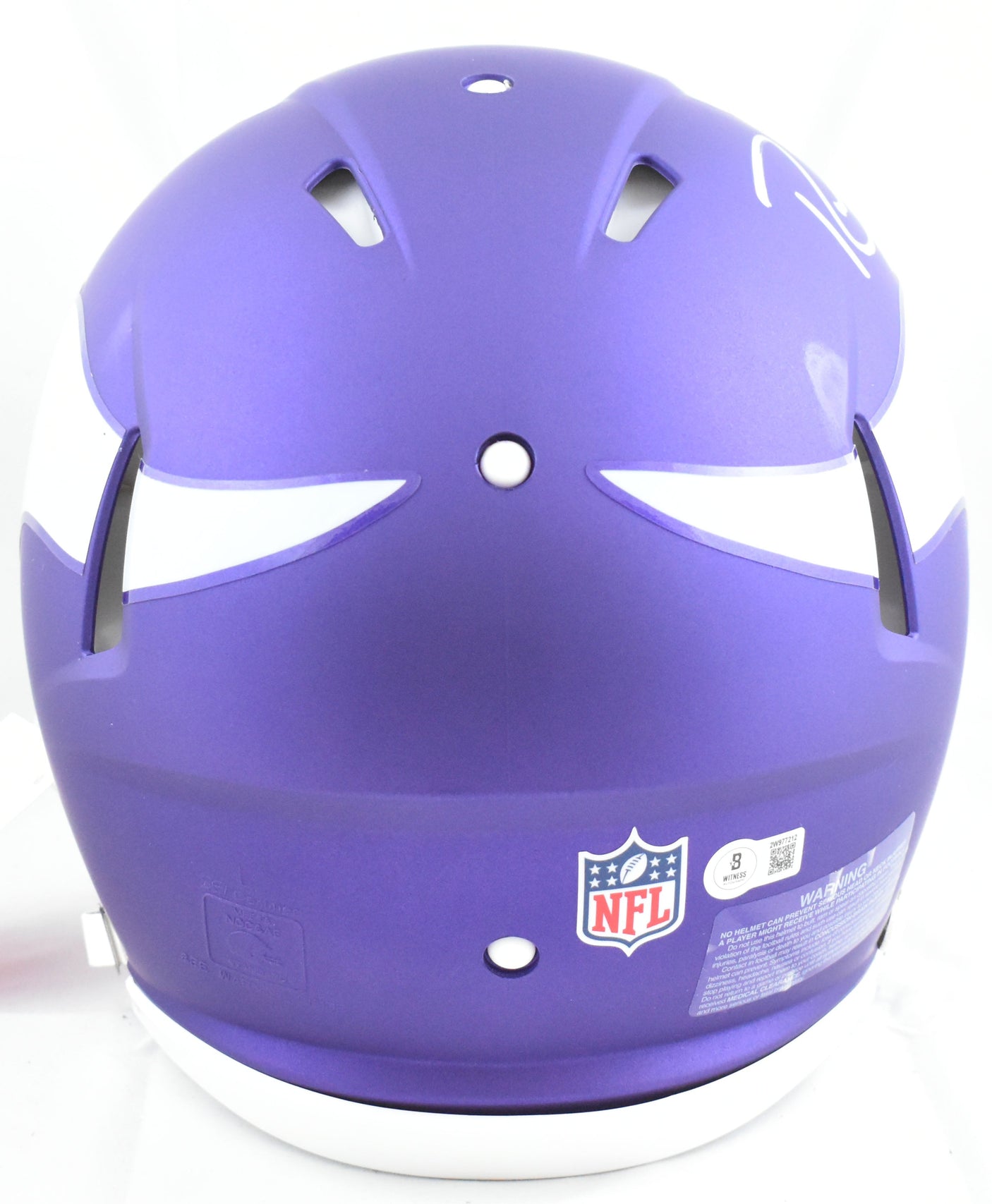 Randy Moss Autographed Vikings F/S Tribute Speed Authentic Helmet-Beckett W Holo