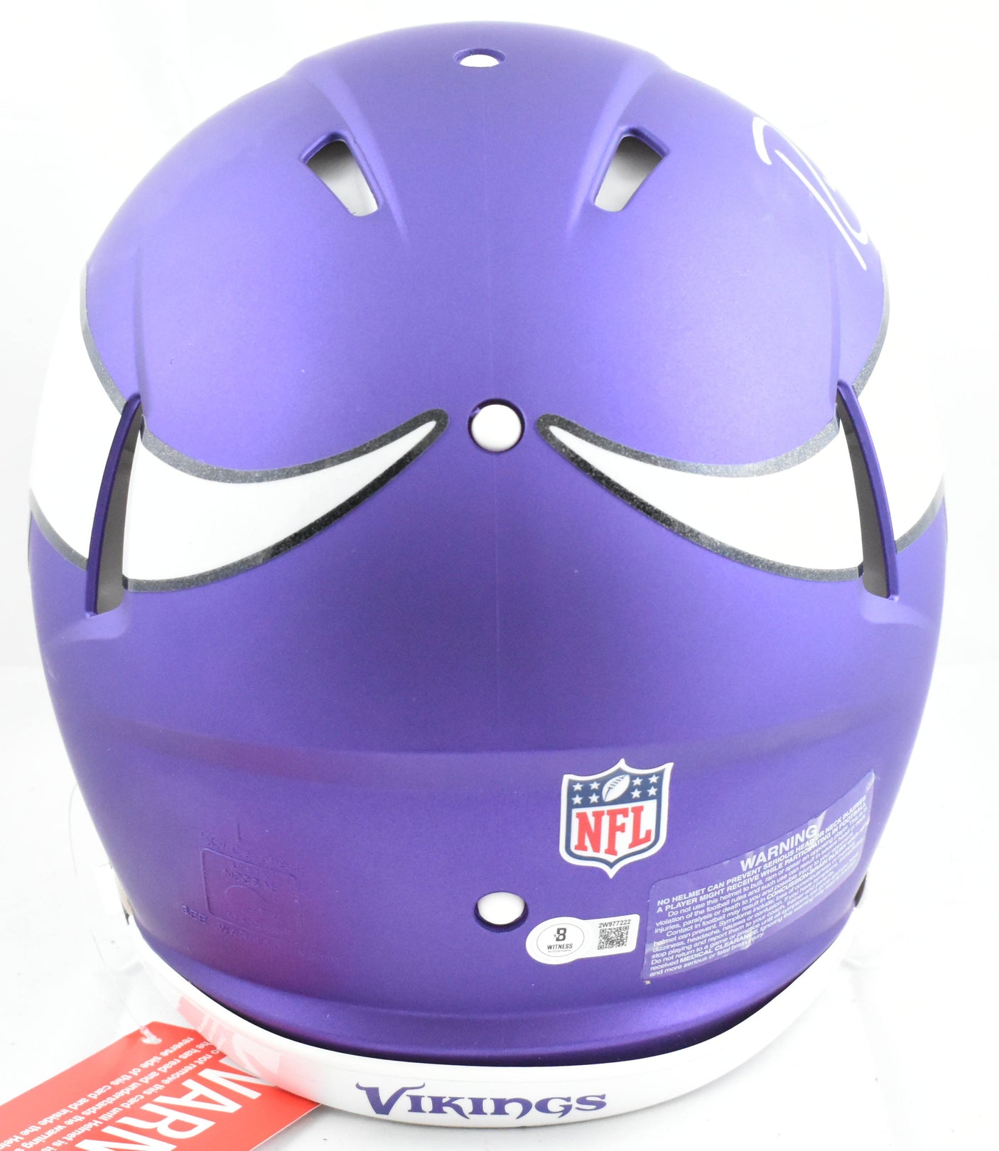 Randy Moss Autographed Vikings F/S Speed Authentic Helmet - Beckett W Hologram
