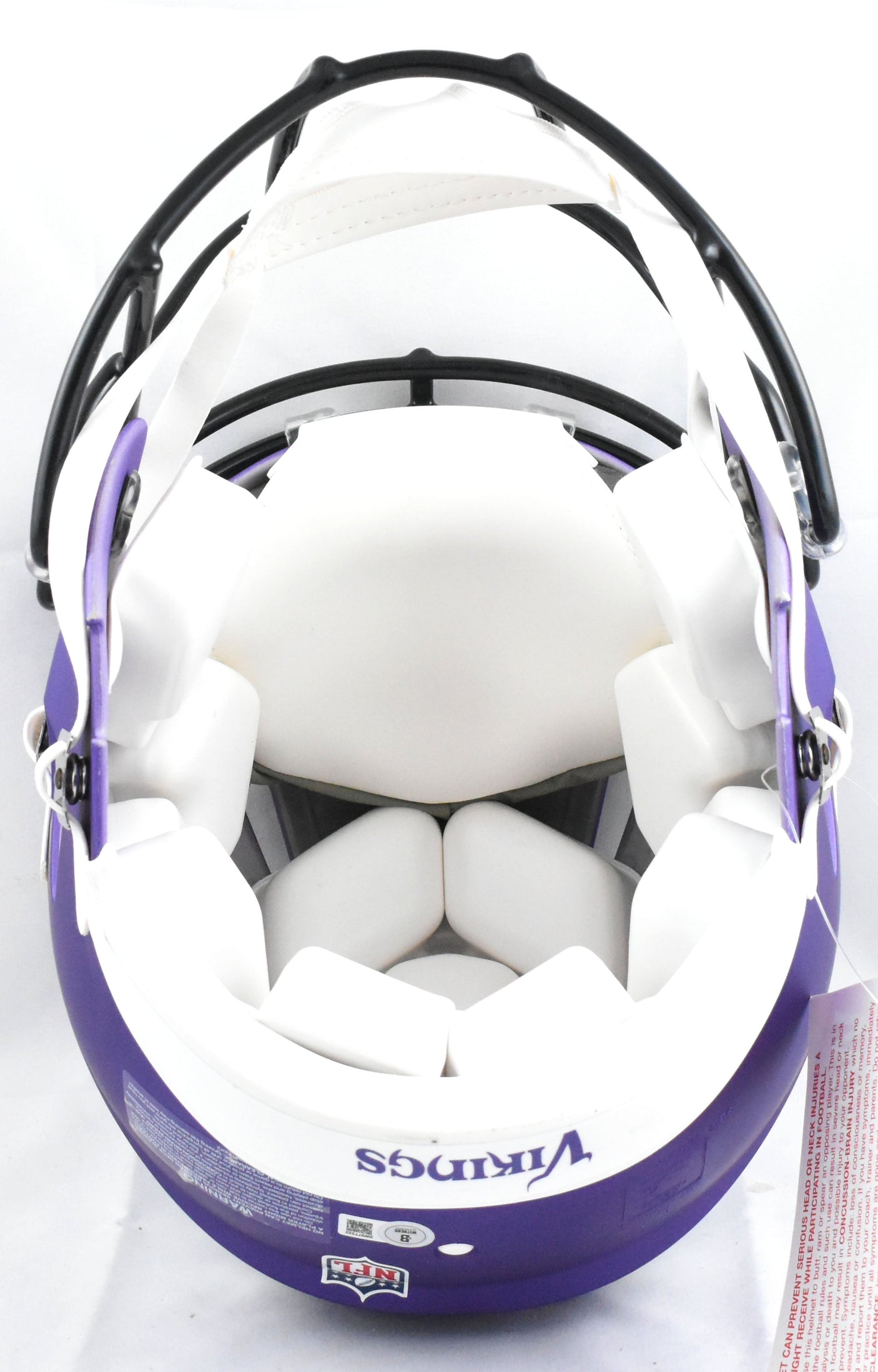 Randy Moss Autographed Vikings F/S Speed Authentic Helmet - Beckett W Hologram