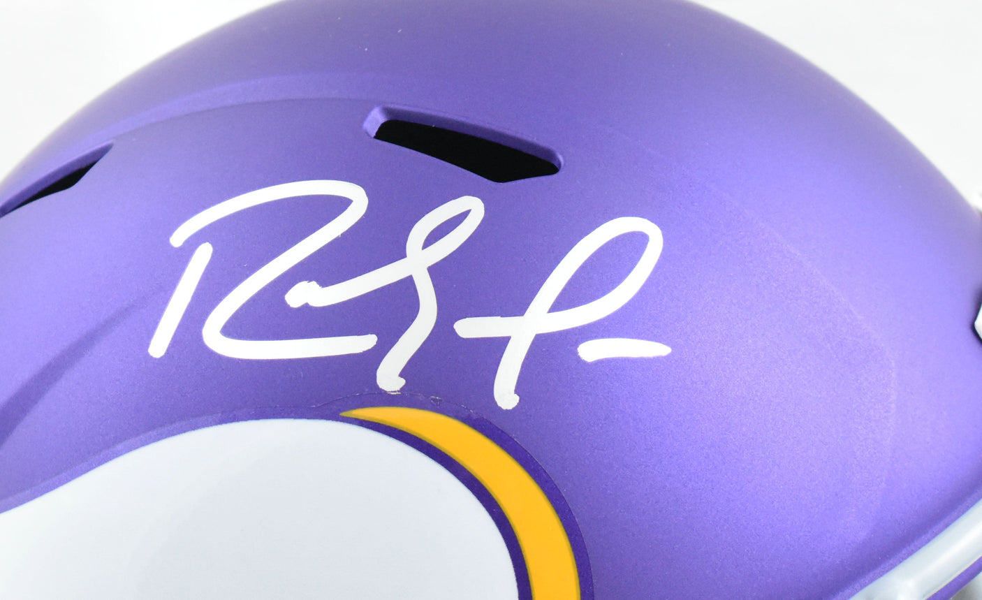 Randy Moss Autographed Vikings F/S Tribute Speed Helmet - Beckett W Hologram