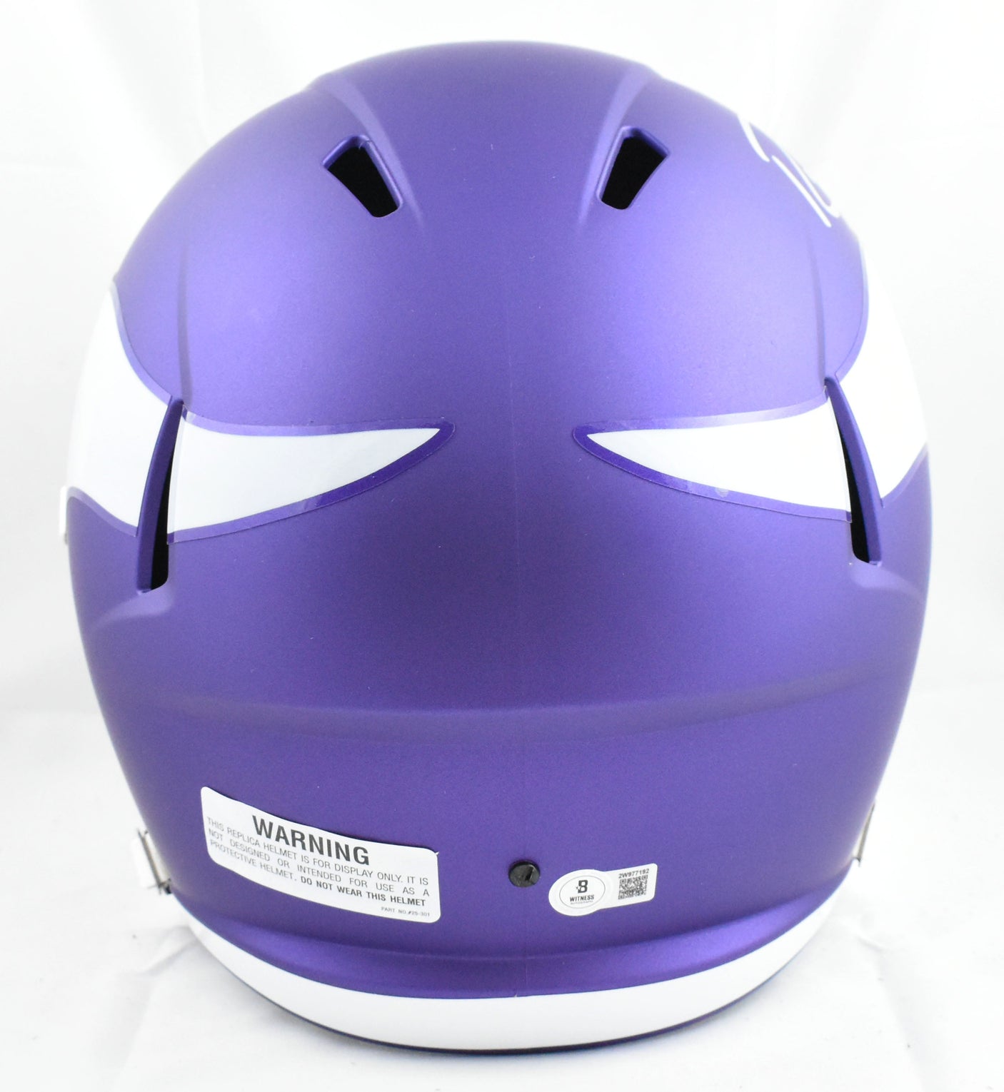 Randy Moss Autographed Vikings F/S Tribute Speed Helmet - Beckett W Hologram