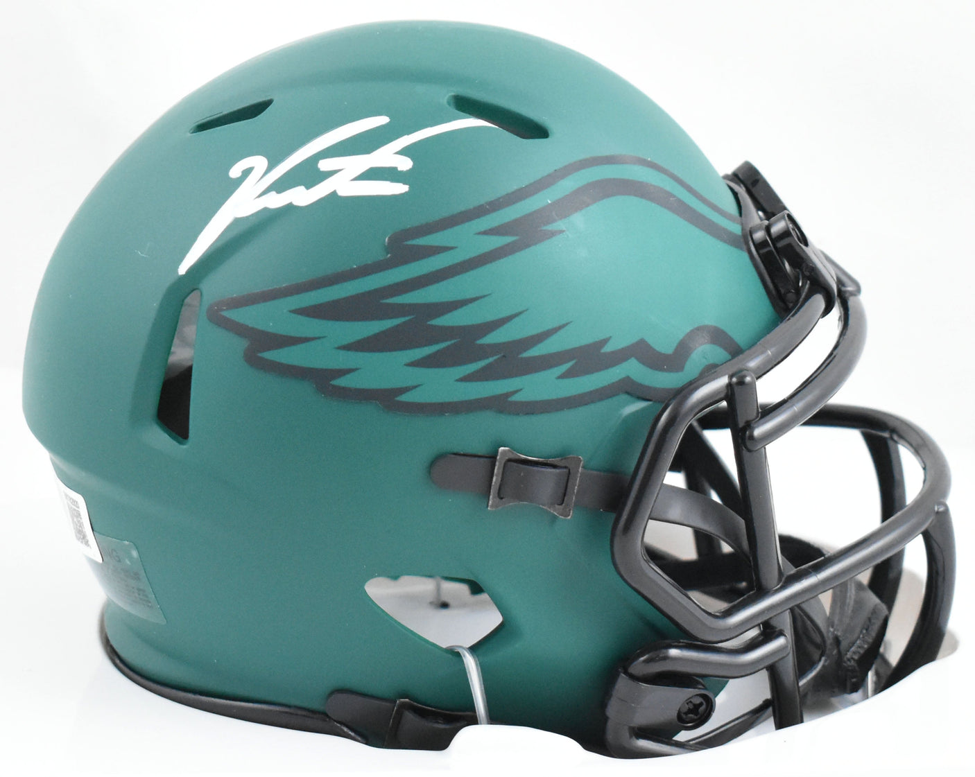 Jalen Carter Autographed Eagles Rave Speed Mini Helmet - Beckett W Hologram