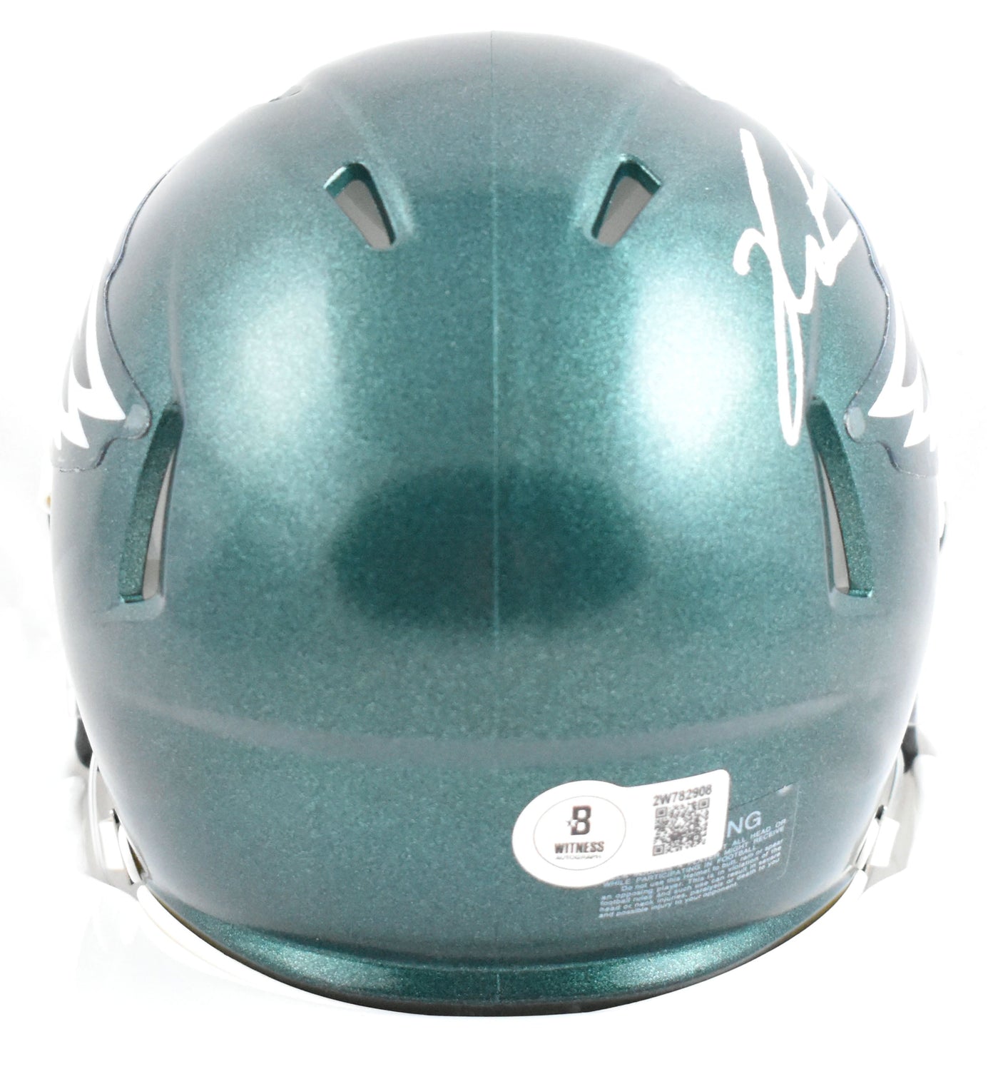 Jalen Carter Autographed Philadelphia Eagles Speed Mini Helmet - Beckett W Holo