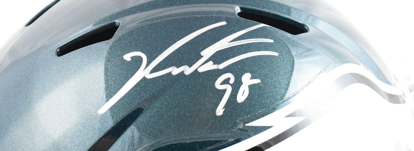 Jalen Carter Autographed Philadelphia Eagles F/S Speed Helmet-Beckett W Hologram