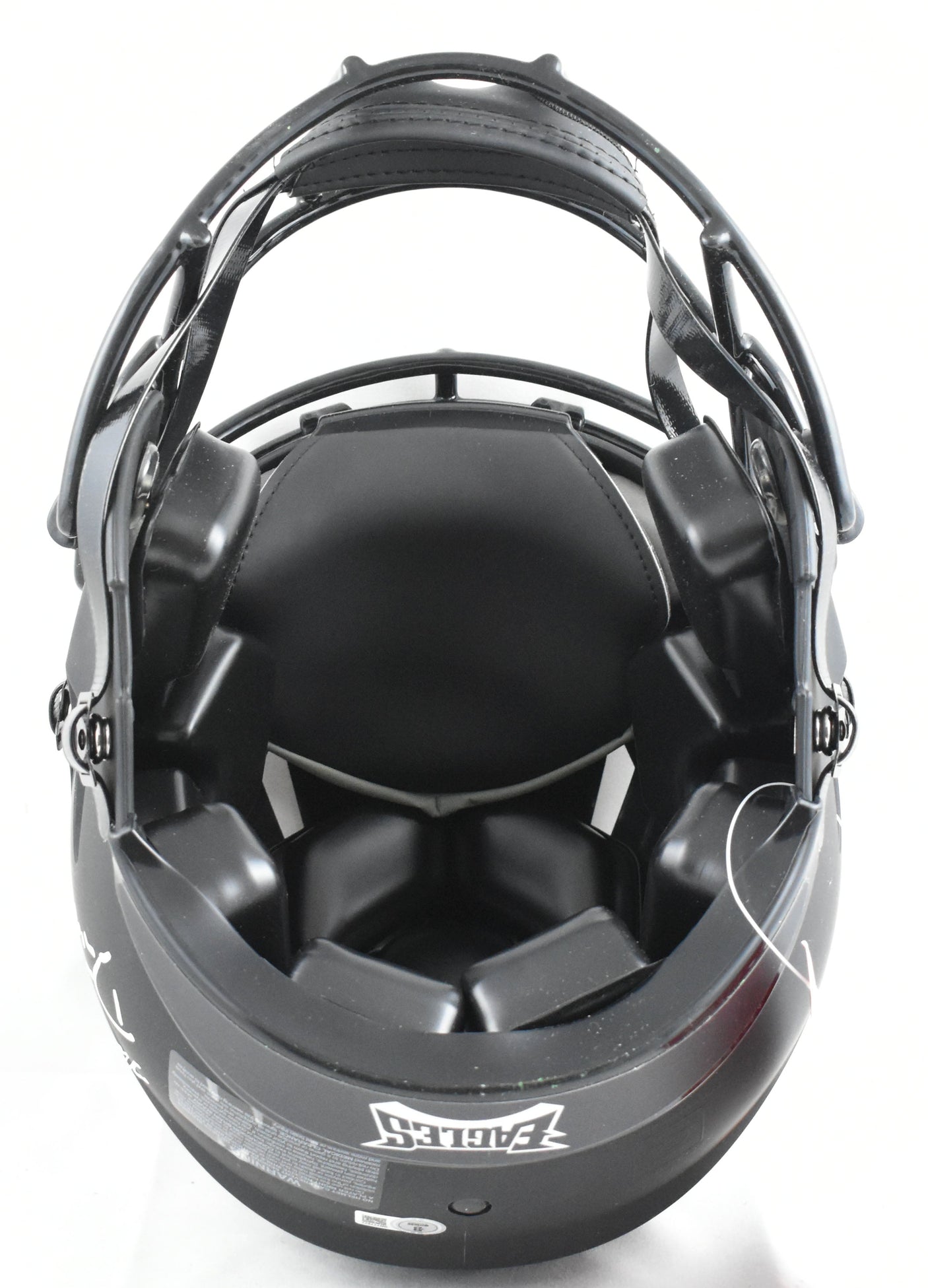 (6) Multi Player Signed Eagles F/S Eclipse Speed Authentic Helmet-Beckett W Holo