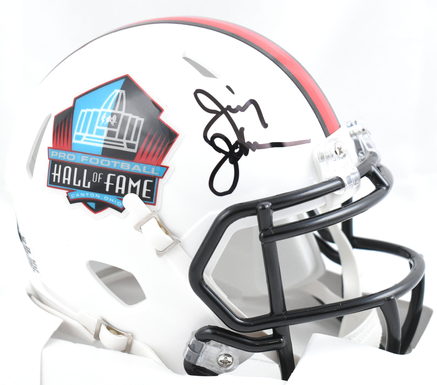 Jimmy Johnson Autographed NFL HOF Speed Mini Helmet - Beckett W Hologram