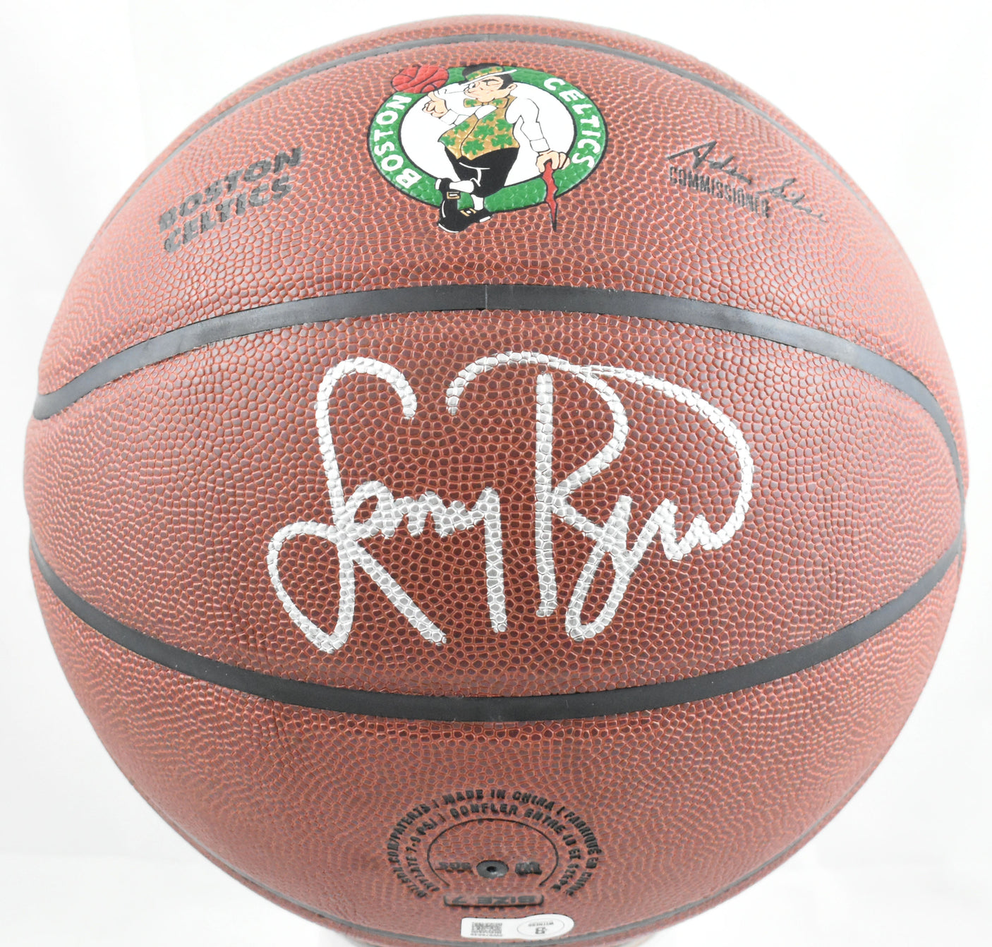 Larry Bird Autographed NBA Wilson Celtics Logo Basketball - Beckett W Hologram