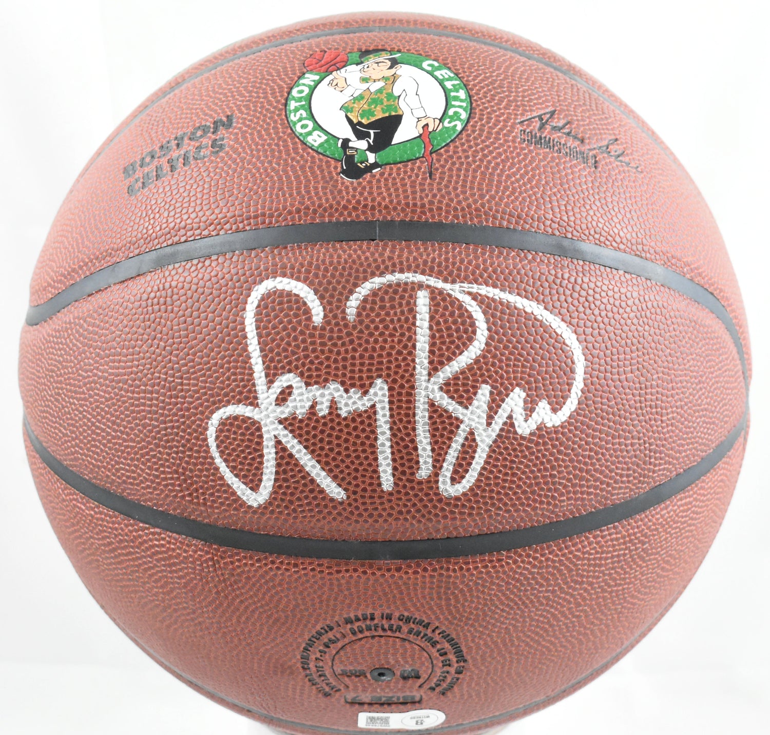 Larry Bird Autographed NBA Wilson Celtics Logo Basketball - Beckett W Hologram