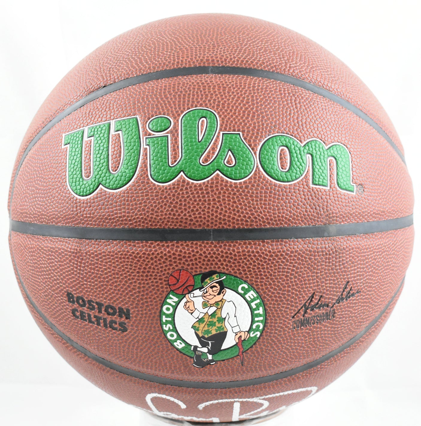 Larry Bird Autographed NBA Wilson Celtics Logo Basketball - Beckett W Hologram