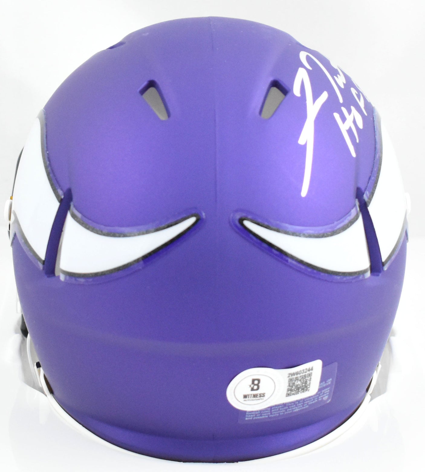 Fran Tarkenton Signed Minnesota Vikings Speed Mini Helmet w/HOF - Beckett W Holo