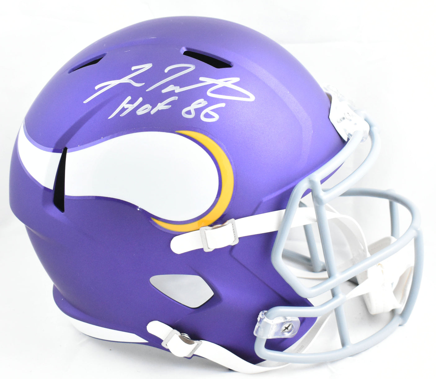Fran Tarkenton Autographed Vikings F/S Tribute Speed Helmet w/HOF - Beckett W Holo