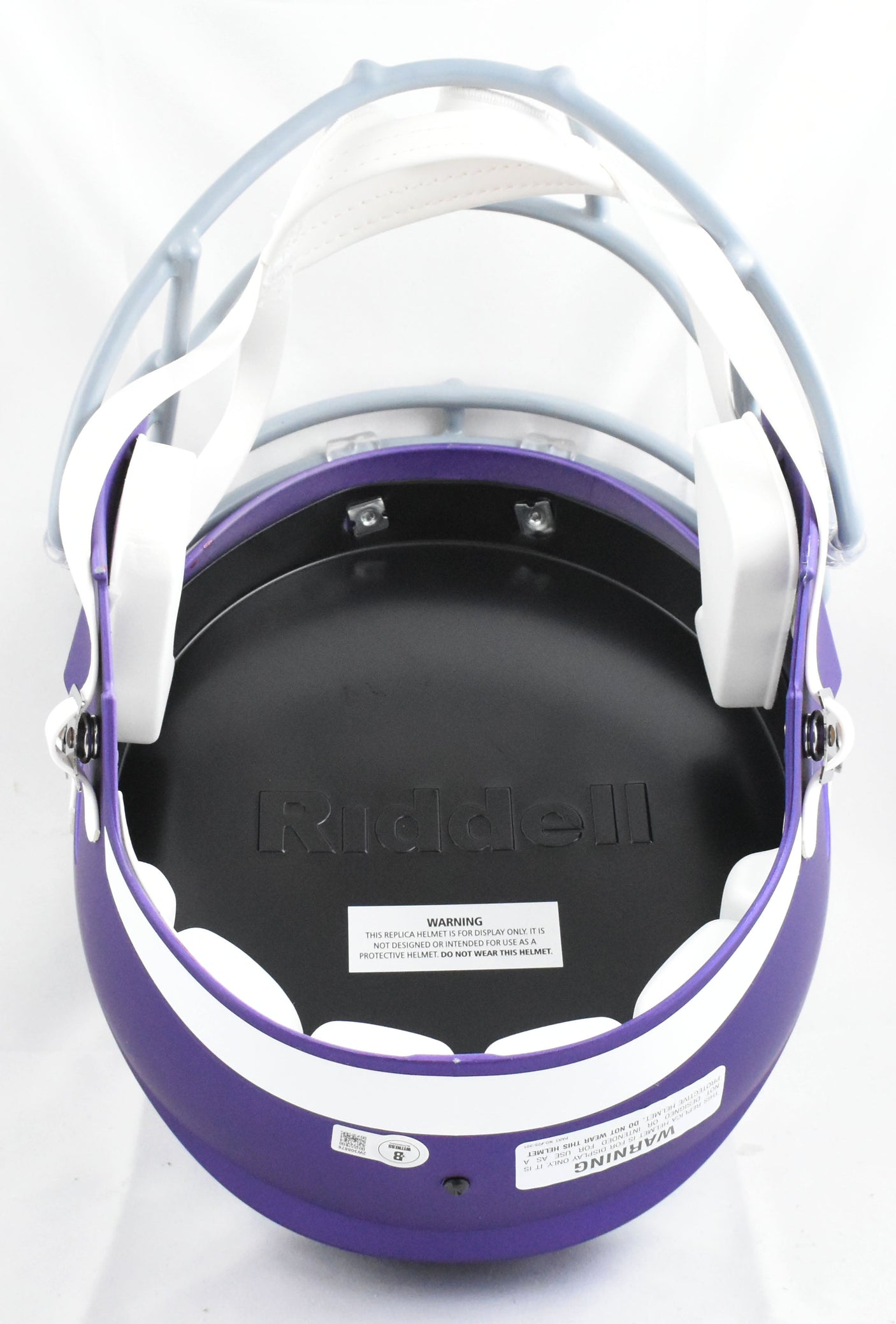 Fran Tarkenton Autographed Vikings F/S Tribute Speed Helmet w/HOF - Beckett W Holo