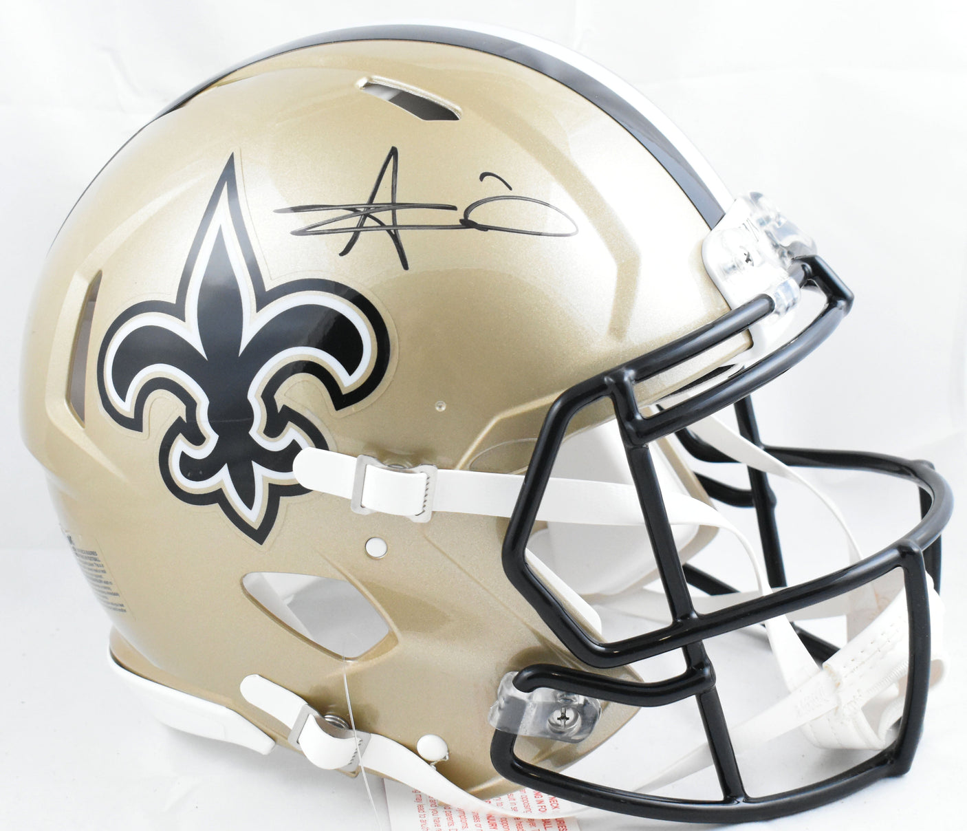 Alvin Kamara Autographed Saints F/S Speed Authentic Helmet - Beckett W Hologram