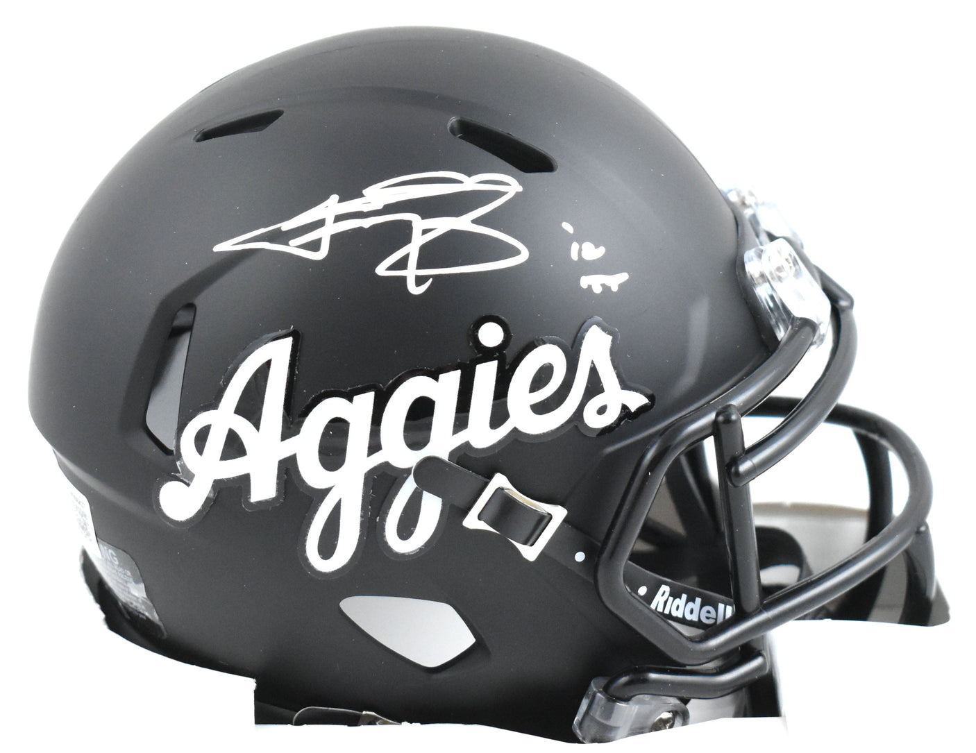 Johnny Manziel Signed Texas A&M Script Speed Mini Helmet w/HT - Beckett W Holo