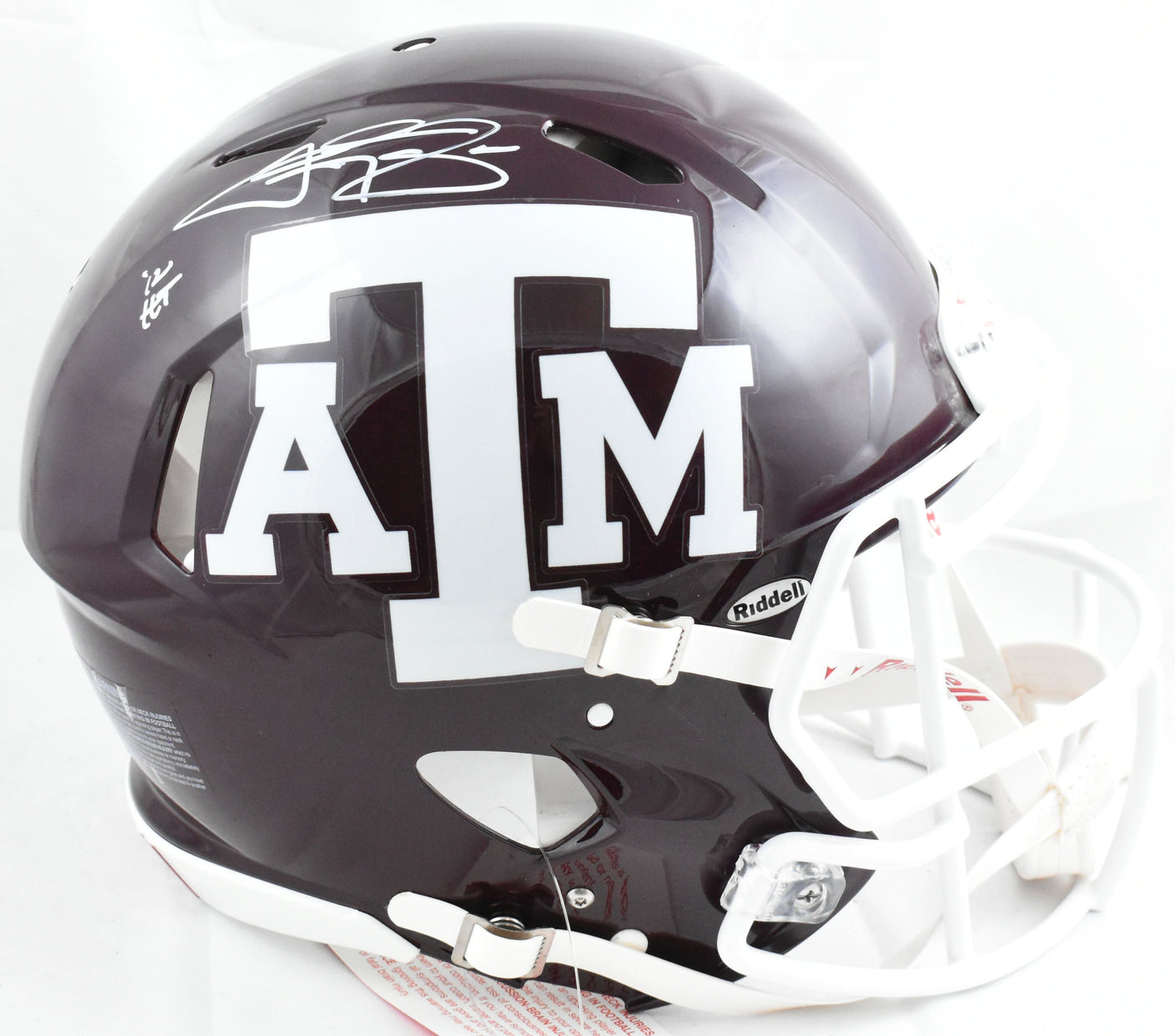 Johnny Manziel Signed Texas A&M F/S Speed Authentic Helmet w/HT - Beckett W Holo