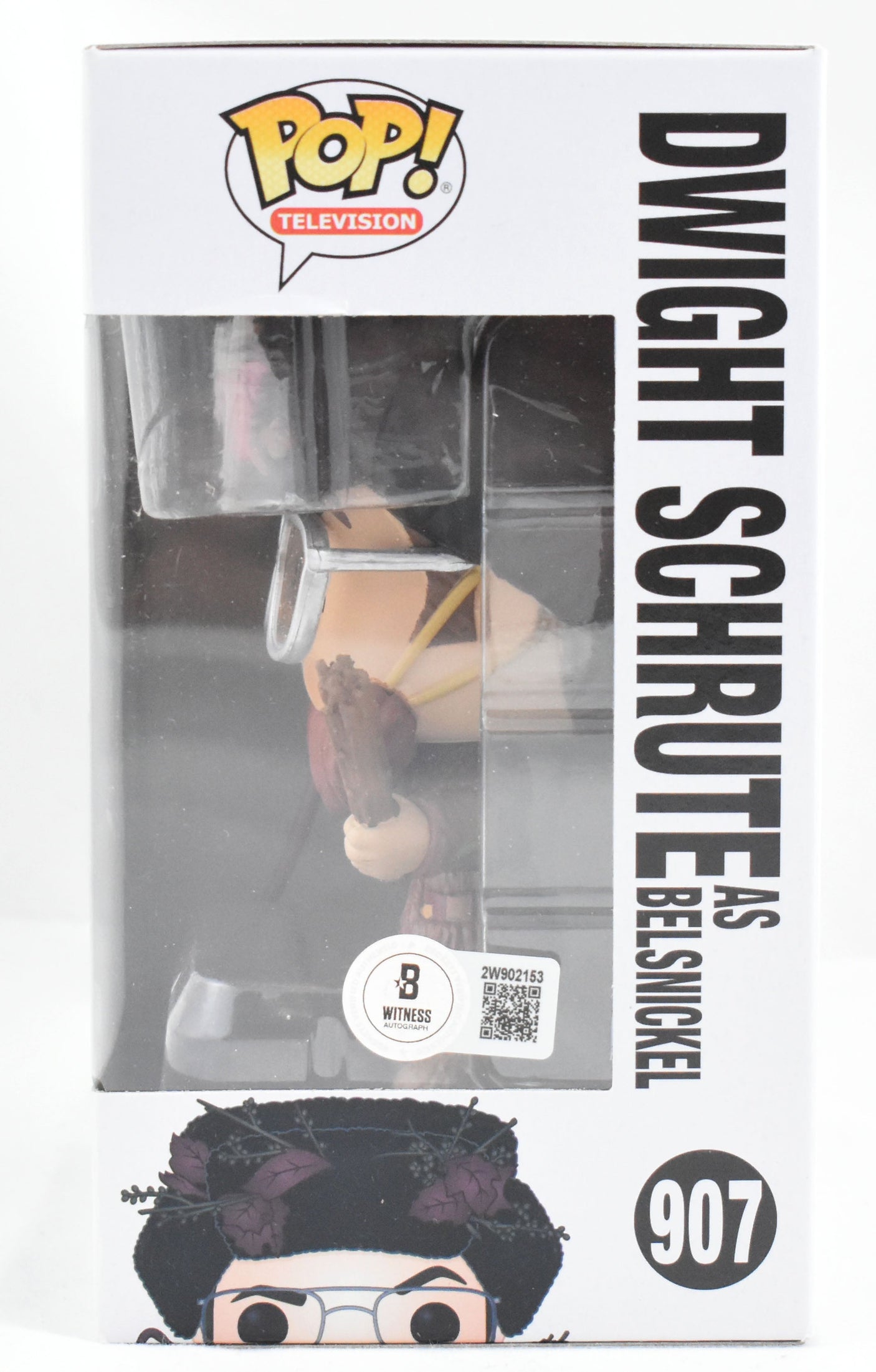 Rainn Wilson Autographed Dwight Schrute Funko Pop #907 The Office - Beckett W