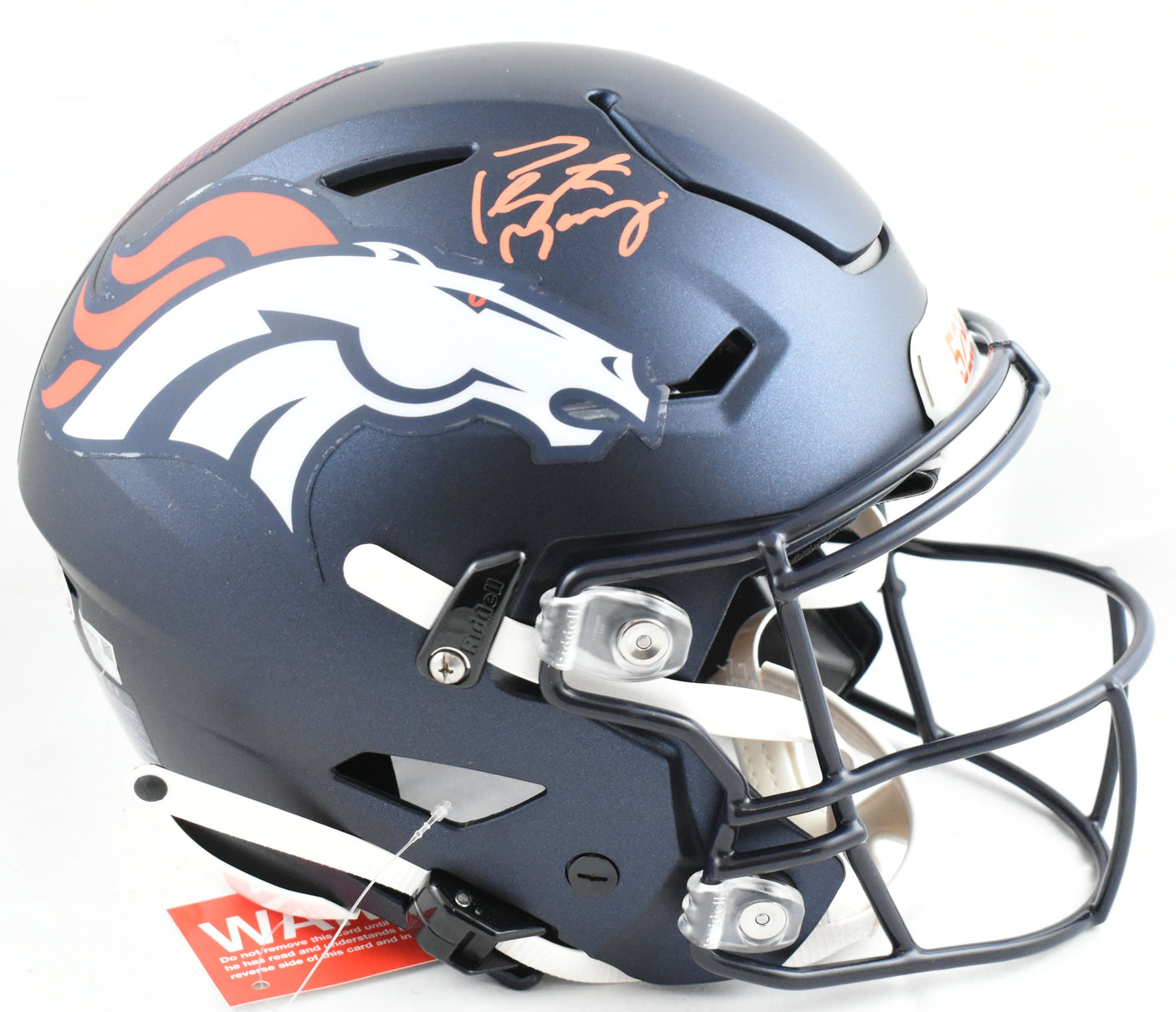 Peyton Manning Autographed Denver Broncos F/S Speed Flex Helmet-Fanatics *Orange