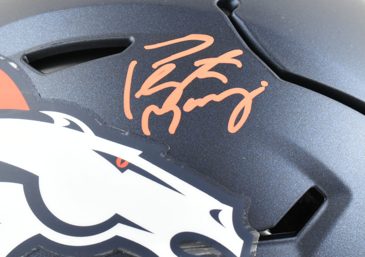 Peyton Manning Autographed Denver Broncos F/S Speed Flex Helmet-Fanatics *Orange