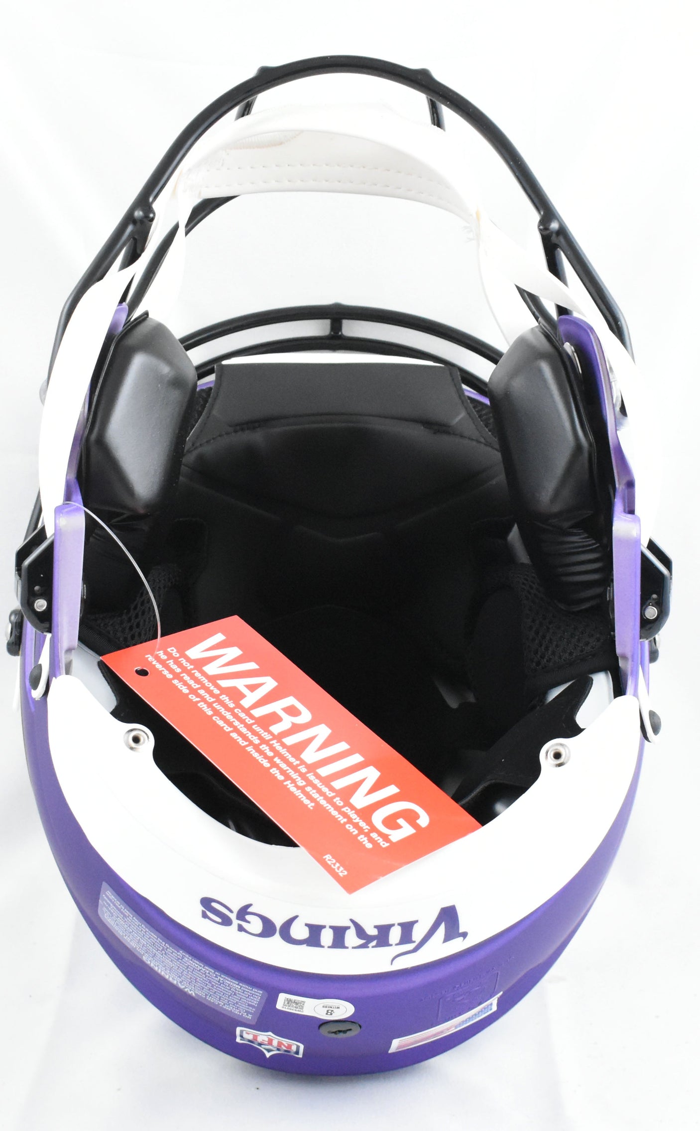 Aaron Jones Autographed Minnesota Vikings F/S Speed Flex Helmet - Beckett W Holo